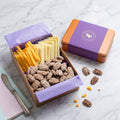 Honey Bourbon Pecans and Cheese Snack Gift Tin