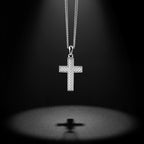 Chevron Cross Pendant - Silver