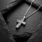Chevron Cross Pendant - Silver