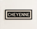 Framed Cheyenne Wyoming Bus Scroll