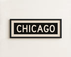 Framed Chicago Illinois Bus Scroll