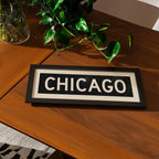 Framed Chicago Illinois Bus Scroll