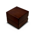 Chocolate Dark Wooden Wedding Ring Box