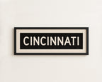 Framed Cincinnati Ohio Bus Scroll