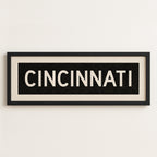 Framed Cincinnati Ohio Bus Scroll