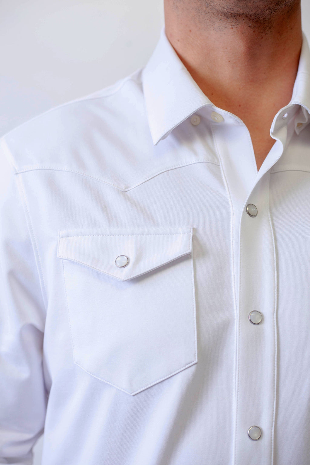 Buki's Cinqo Western Tech Shirt - White