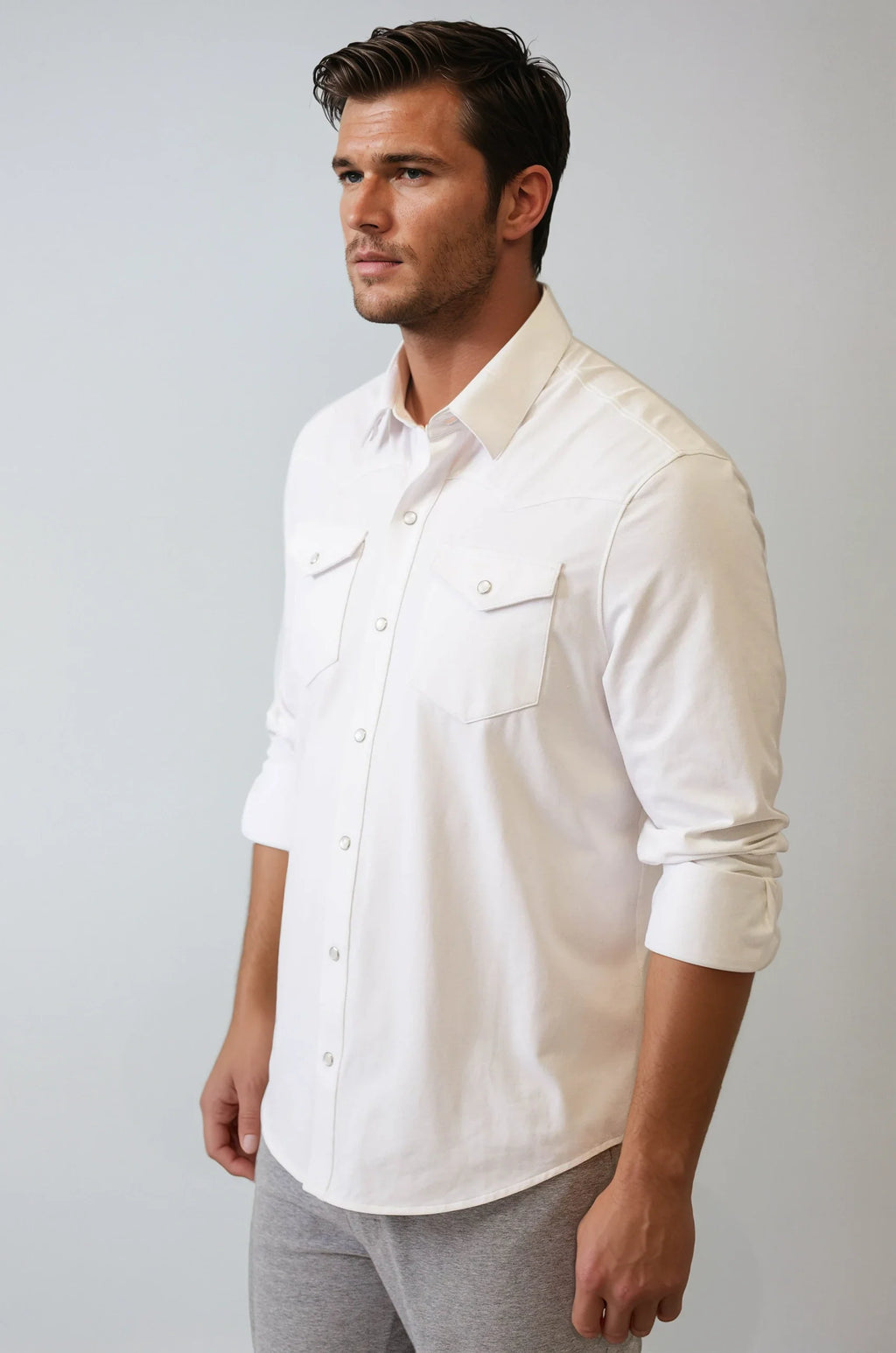 Buki's Cinqo Western Tech Shirt - White
