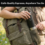 Citaly GO-1 Portable Espresso Machine, Fast Self-Heating, PD 3.0 Fast Charge, 3*2500mAh, Capsule & Ground Coffee Compatible