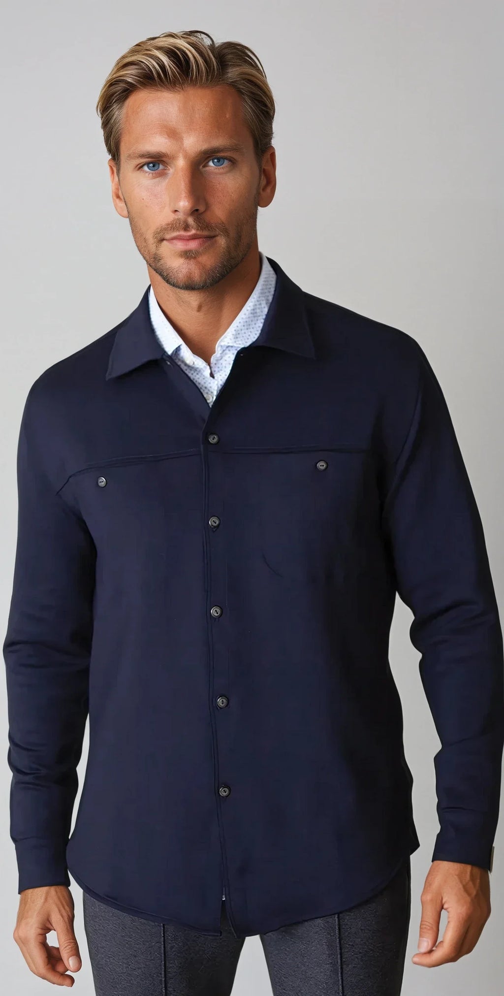 City CPO Shirt Jacket - Navy