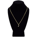 Cubic Zirconia 14K Gold Filled Music Heart Note Pendant Necklace Set