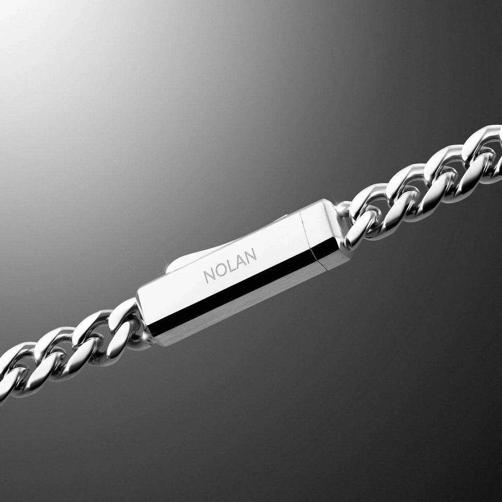 Cuban Chain Bracelet, 5MM - Silver