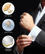 Large Square Crystal Diamond Cufflinks CL71XX