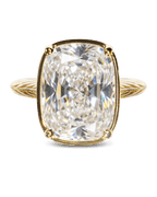 Sterling Silver Elongated Cushion Cocktail Ring 4ct & 8ct