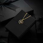 Clover Pendant - 14K Gold Onyx