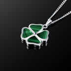 Clover Pendant - Malachite