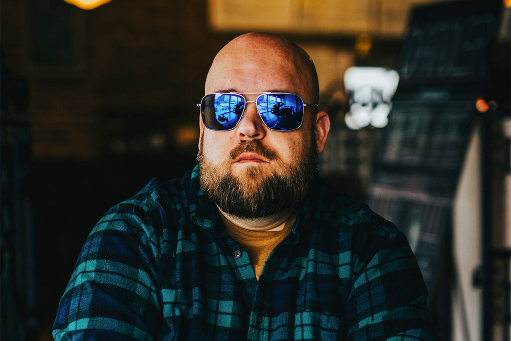 Coastal XL - Matte Silver - Deep Blue Polarized