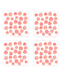 Pumpkin Patch Coasters, Set of 4