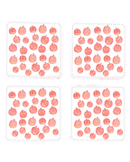 Pumpkin Patch Coasters, Set of 4