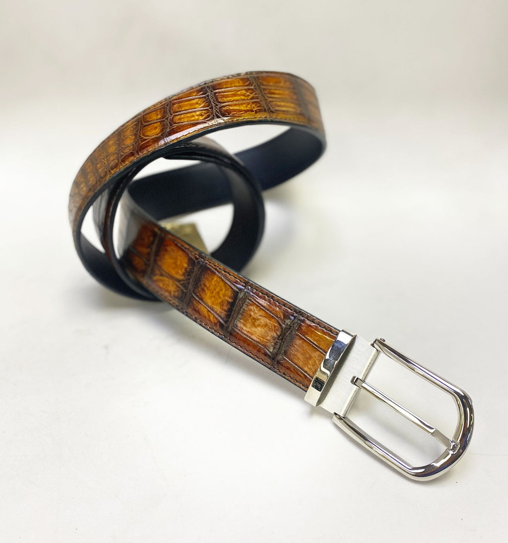 Maurice Custom Ghost Alligator Oxford - Cognac