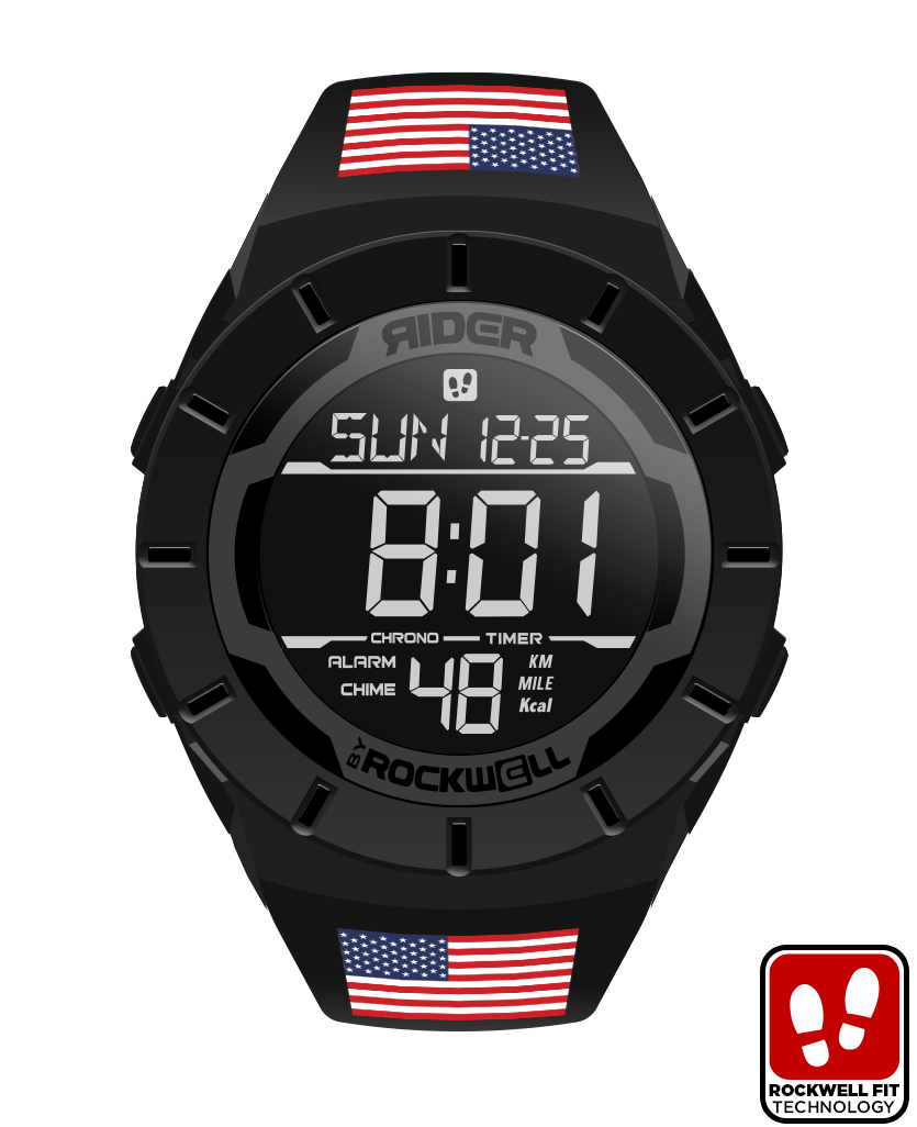 Coliseum Fit™ Flags of The World Edition N-Z (Phantom Black) Watch