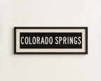 Framed Colorado Springs Colorado Bus Scroll