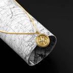 Compass Pendant - 14K Gold