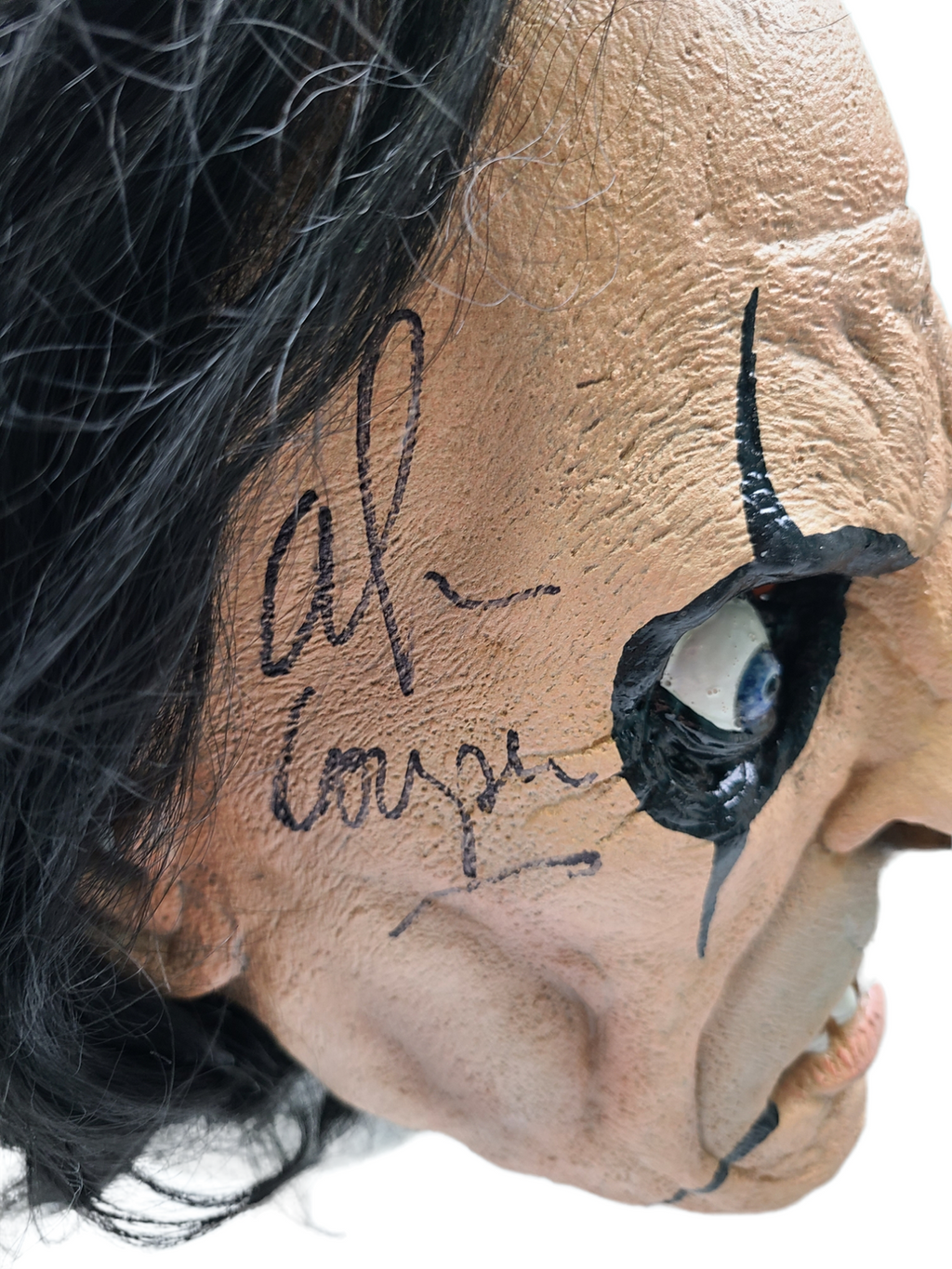 Alice Cooper Signed Mask & Custom Display Stand Exact Photo Proof