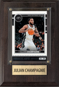 Julian Champagnie San Antonio Spurs 2025 2024 Donruss Score Prizm Topps 4x6 Gift Plaque