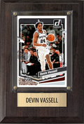 Devin Vassell San Antonio Spurs 2025 2024 Donruss Score Prizm Topps 4x6 Gift Plaque