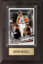 Devin Vassell San Antonio Spurs 2025 2024 Donruss Score Prizm Topps 4x6 Gift Plaque