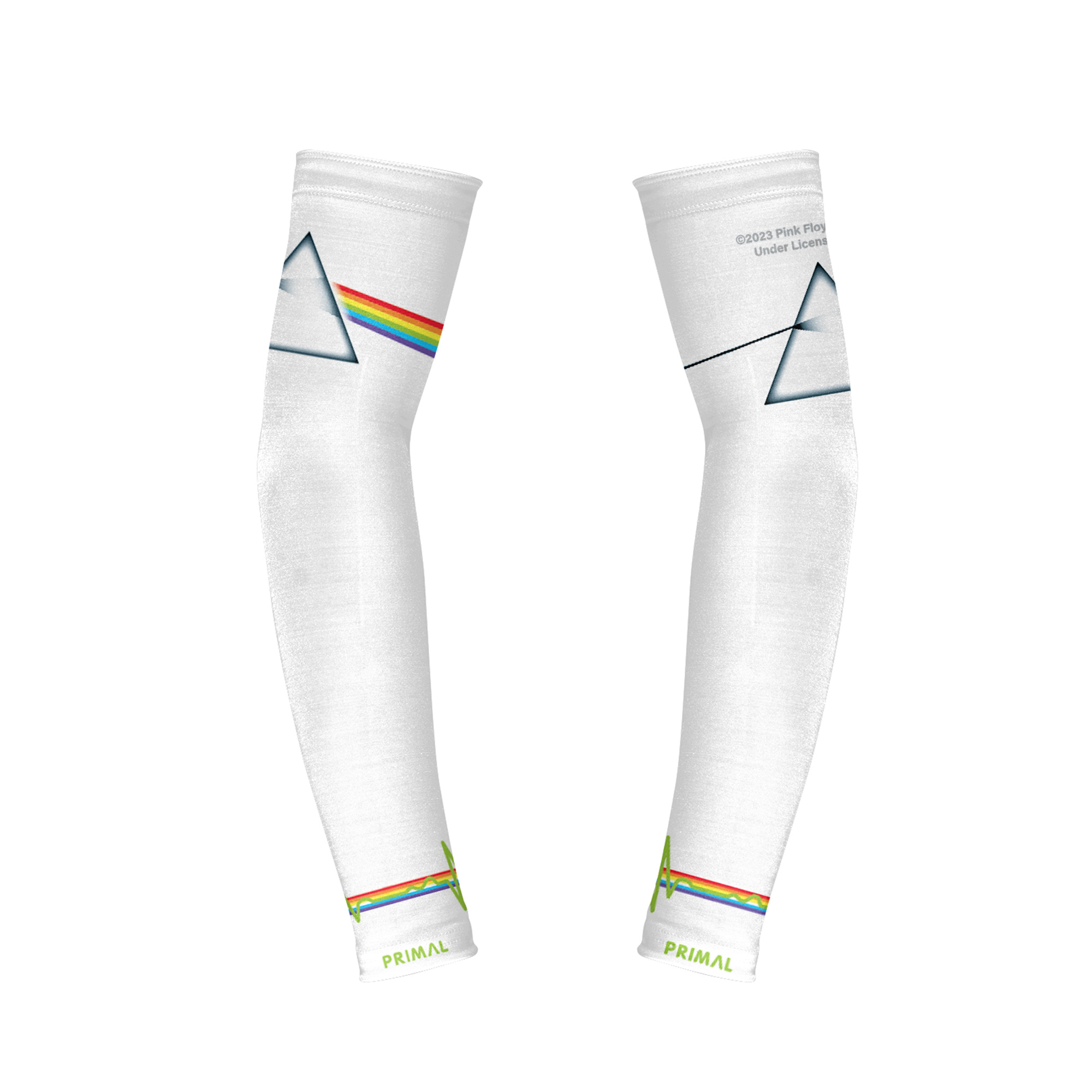 Pink Floyd White Dark Side of the Moon Arm Warmers