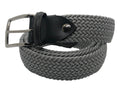 Woven Stretch Belt Solid Silver