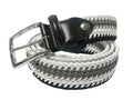 Woven Stretch Belt Monochrome Stripes