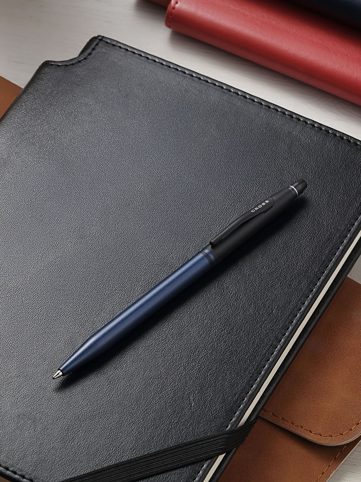 Click™ Tuxedo Satin Metallic Blue Ballpoint Pen
