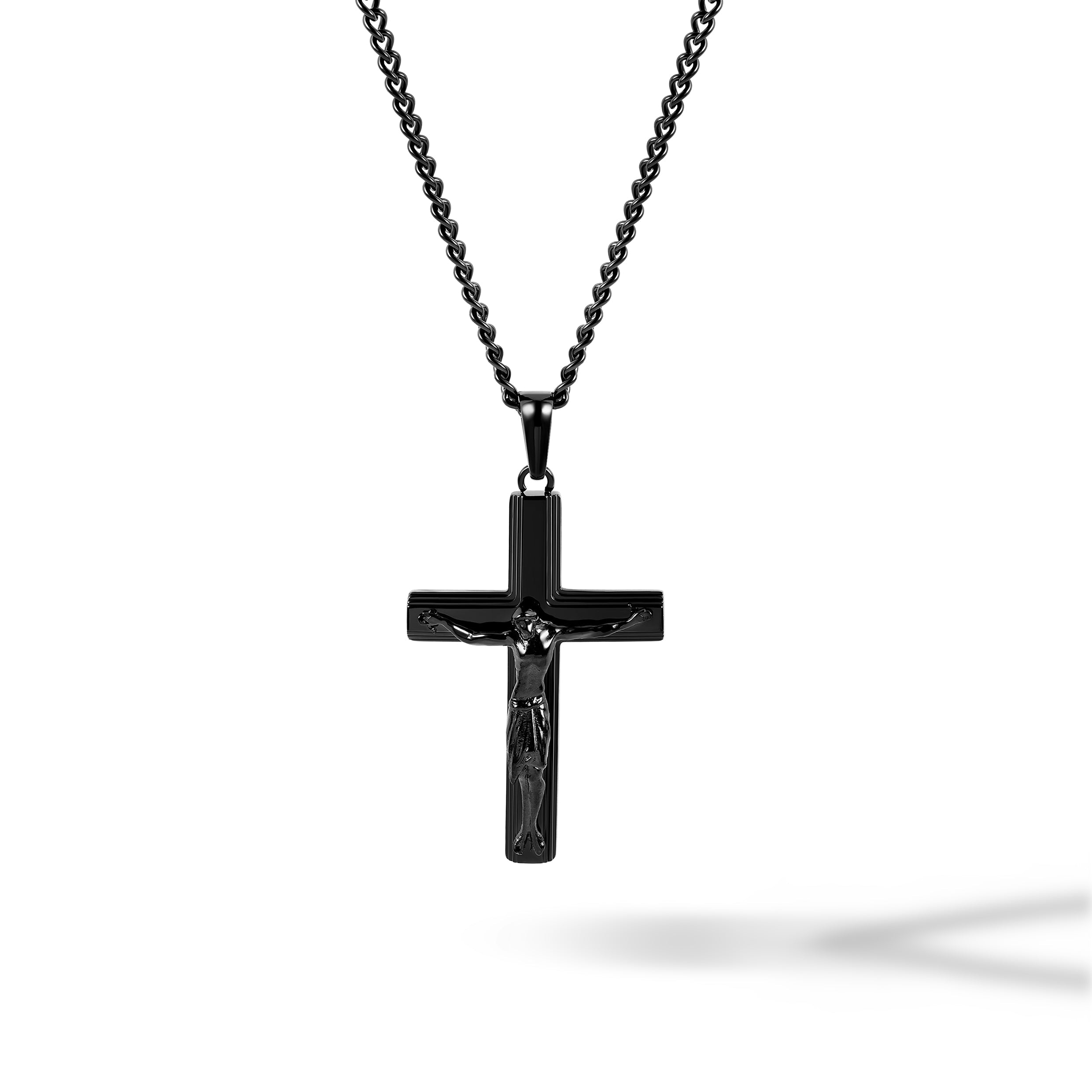 Crucifix Pendant - Stealth