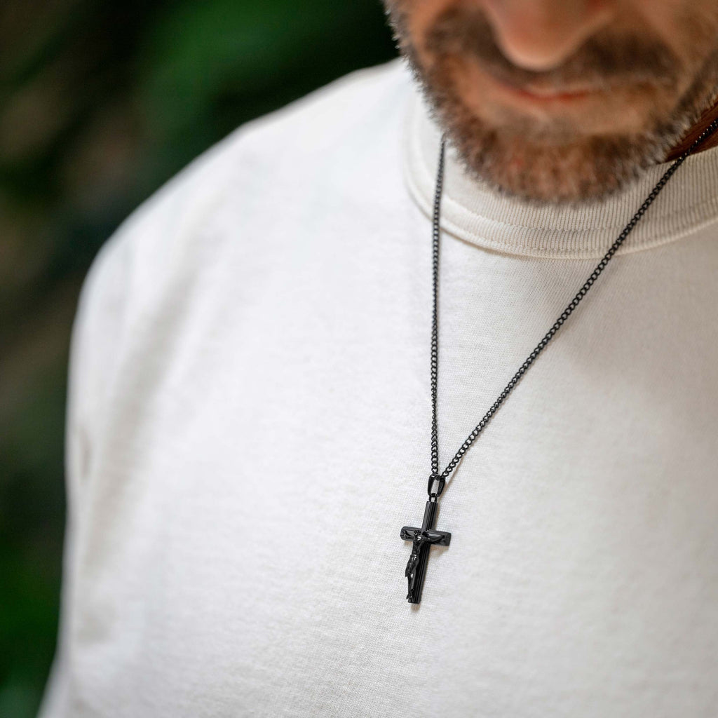 Crucifix Pendant - Stealth