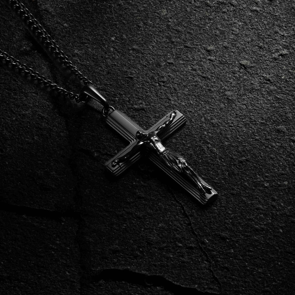 Crucifix Pendant - Stealth