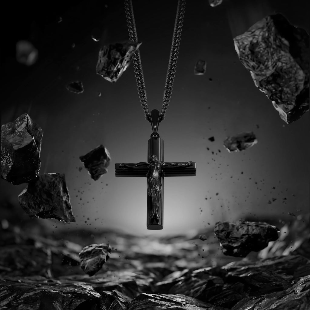 Crucifix Pendant - Stealth