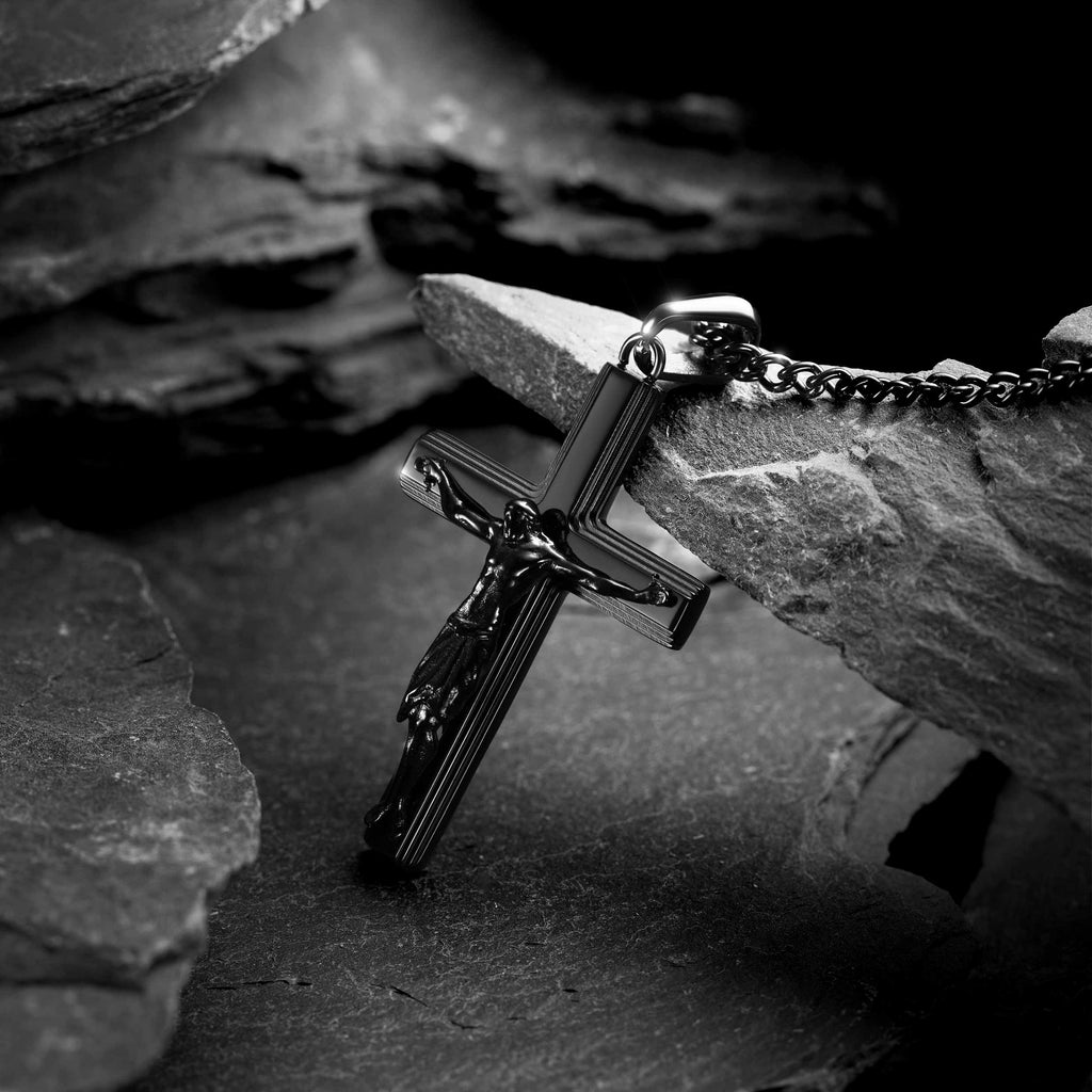 Crucifix Pendant - Stealth