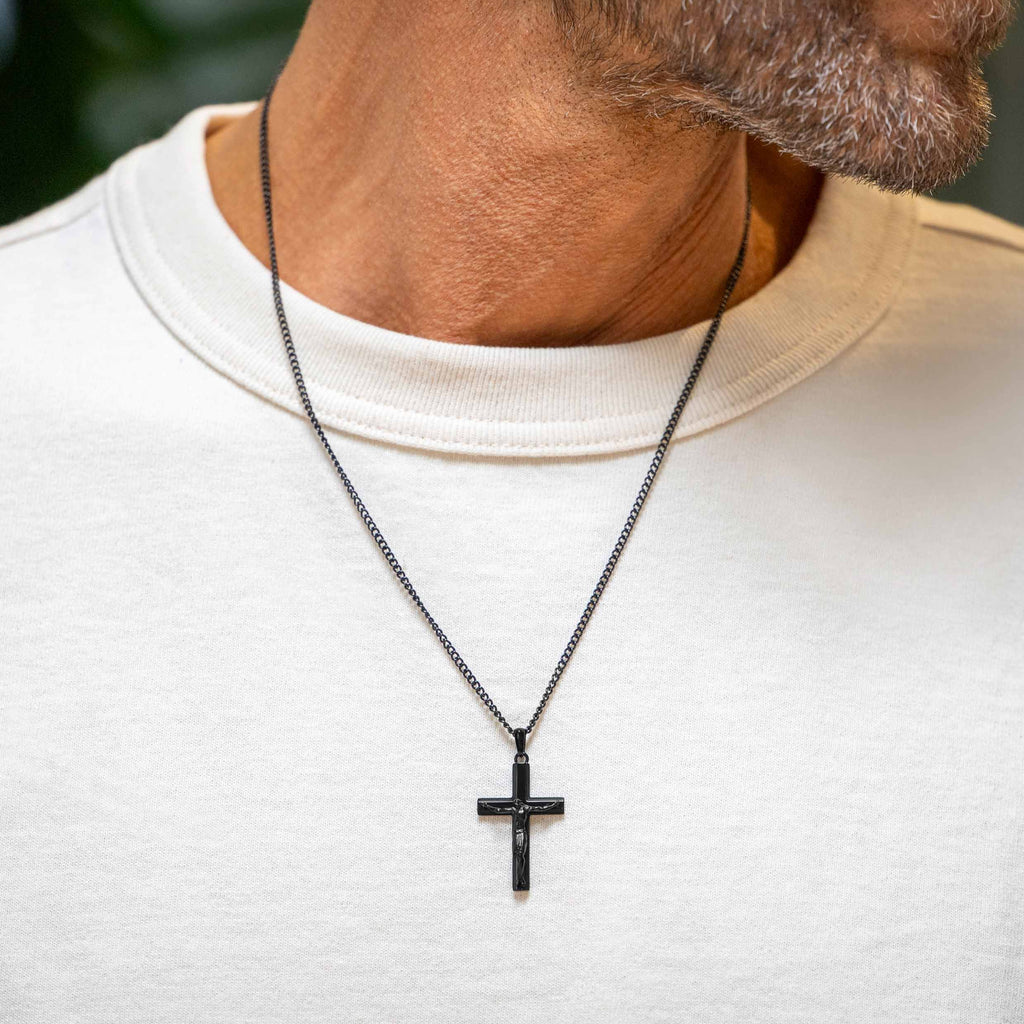 Crucifix Pendant - Stealth