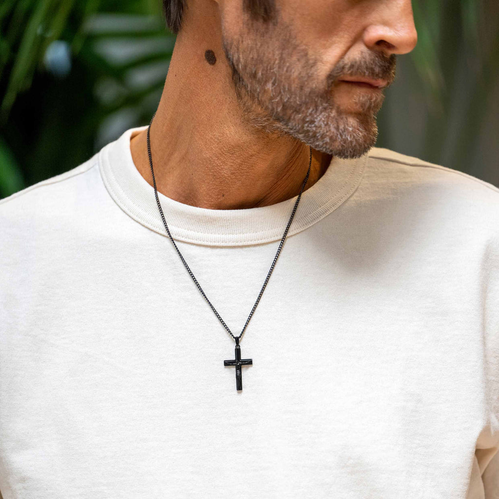 Crucifix Pendant - Stealth