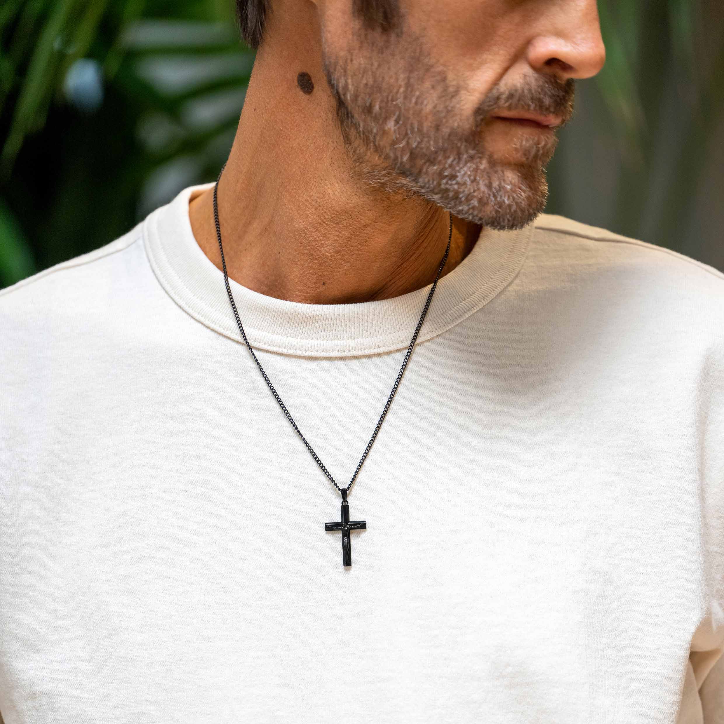 Crucifix Pendant - Stealth