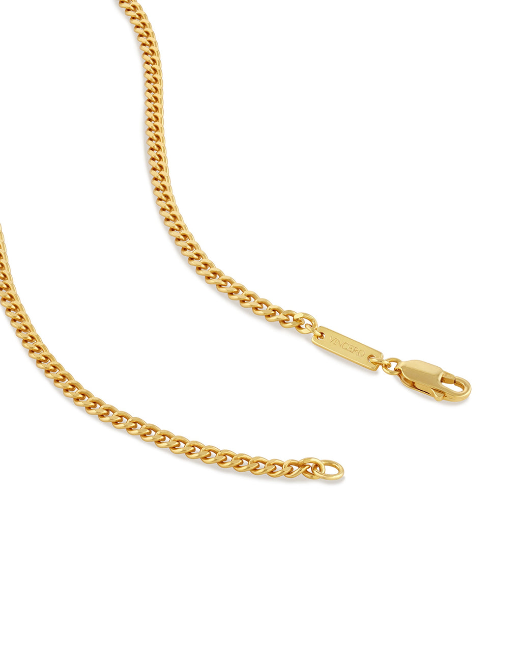 Curb Chain Necklace, 3MM - 14K Gold