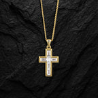 Gemstone Cross Pendant - Diamond