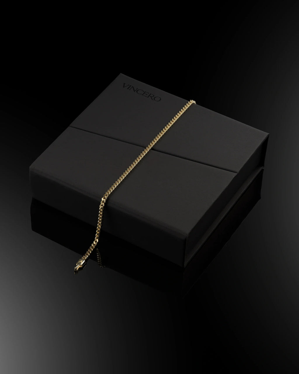 Curb Chain Bracelet, 3MM - 14K Gold