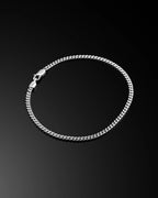 Curb Chain Bracelet, 3MM - Sterling Silver