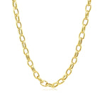 14k Yellow Gold Oval Rolo Chain (4.60 mm)