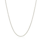 18k White Gold Round Cable Chain (1.50 mm)