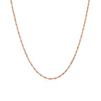 14k Rose Gold Singapore Chain 1.0mm