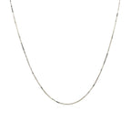 14k White Gold Classic Box Chain (0.60 mm)